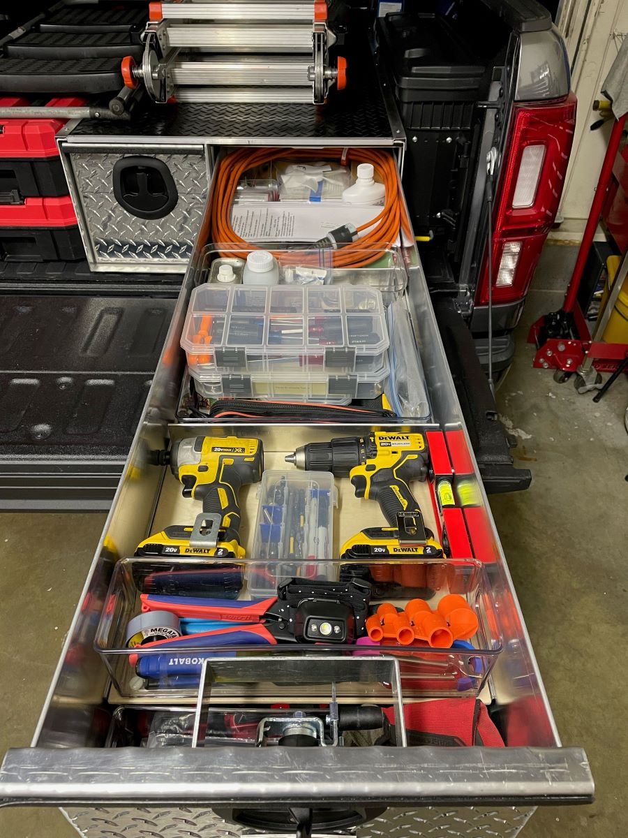 truck drawer tool box for contractor